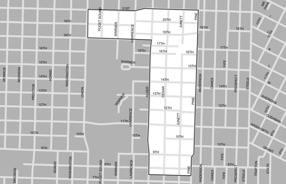 Map of College Park Historic District